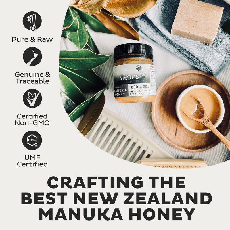 MULTIPACK UMF 20+ (MGO 829) Raw Mānuka Honey 225g - 4 Pack