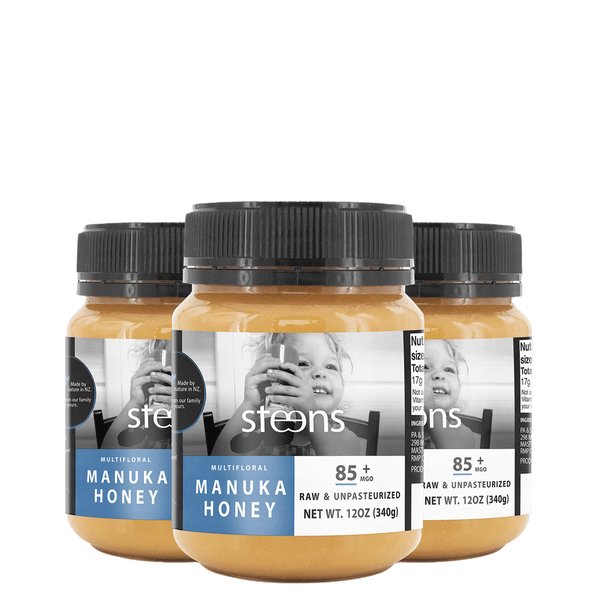 BUNDLE MGO85 Raw Manuka Honey 340g - 3 Pack