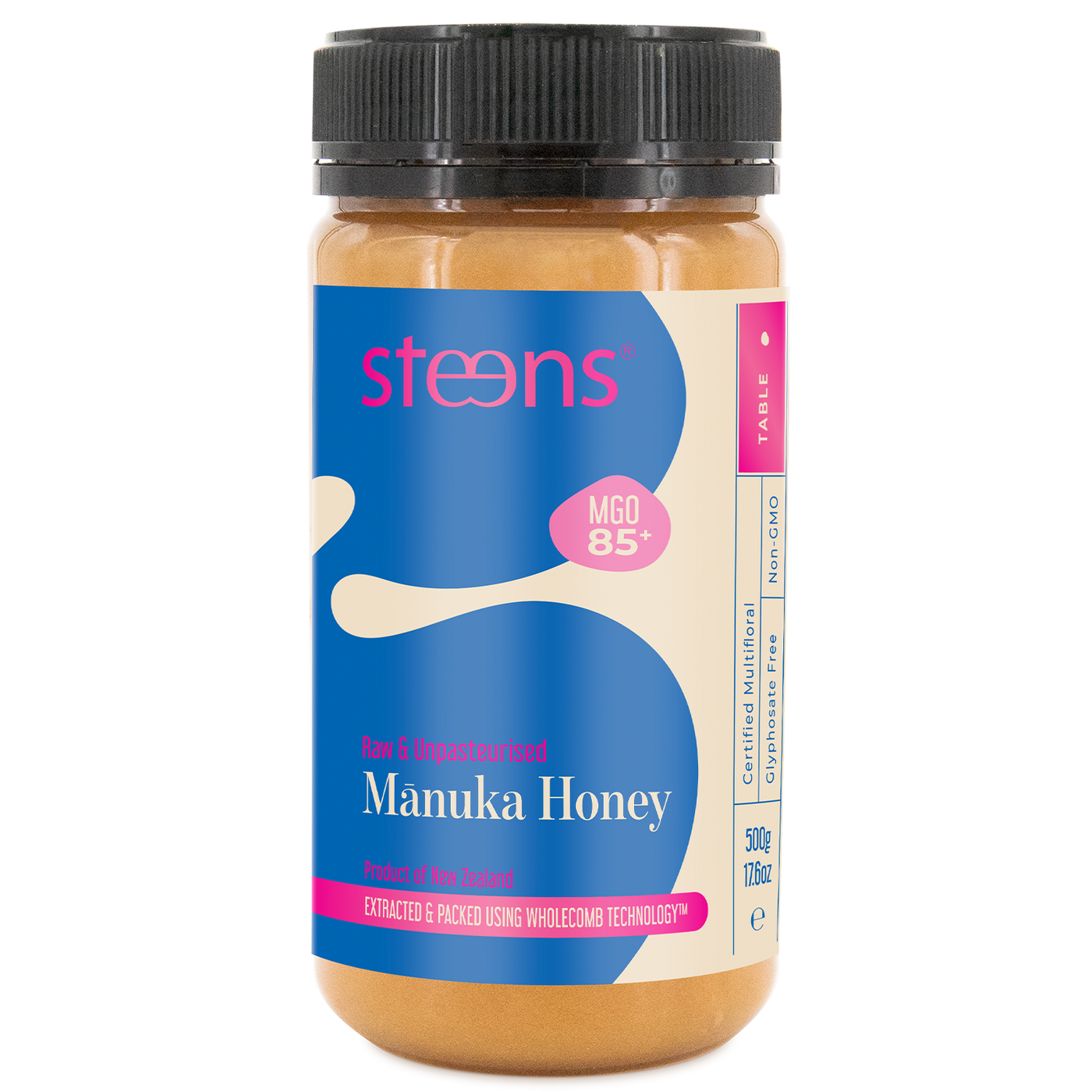 MGO 85 Raw Mānuka Honey 500g – Steens Honey | UK