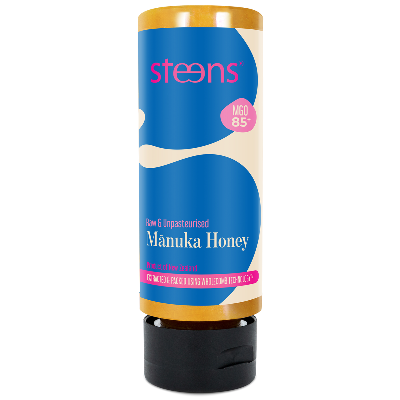 honey☻ページ Steens MGO 85 Raw Manuka Honey 340g - Squeezy – Steens Honey | UK