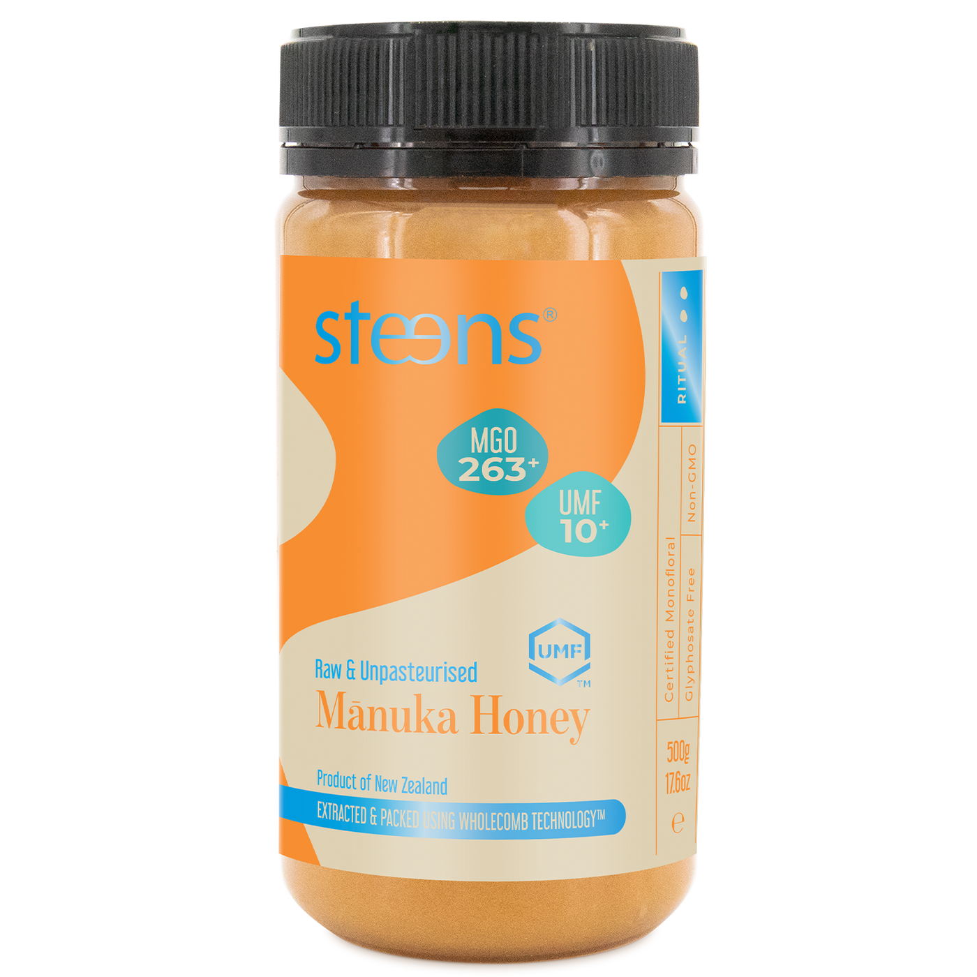 UMF 10+ (MGO 263) Raw Mānuka Honey 500g – Steens Honey | UK