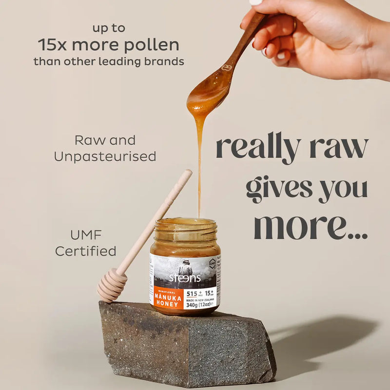 MULTIPACK UMF 15+ (MGO 515) Raw Mānuka Honey 340g - 3 Pack