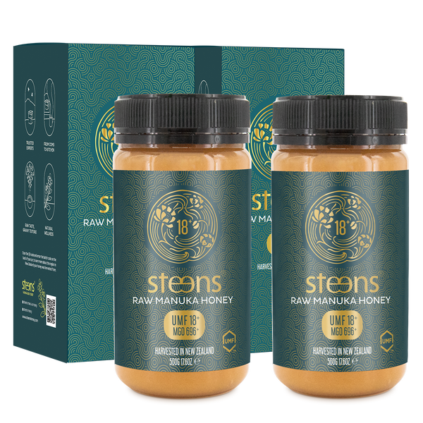 MULTIPACK UMF 18+ (MGO 696) Raw Mānuka Honey 500g - 2 Pack