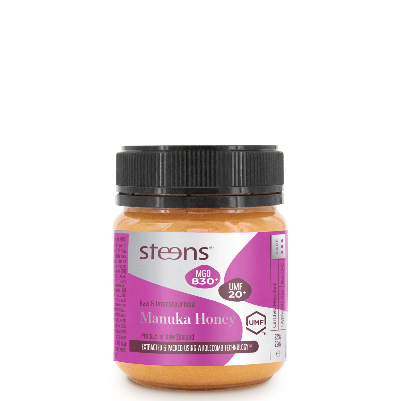 UMF 20+ (MGO 830) Raw Mānuka Honey 225g – Steens Honey | UK