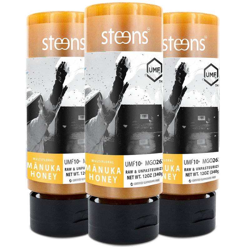 MULTIPACK UMF 10+ (MGO 263) Raw Mānuka Honey 340g - Squeezy 3 Pack